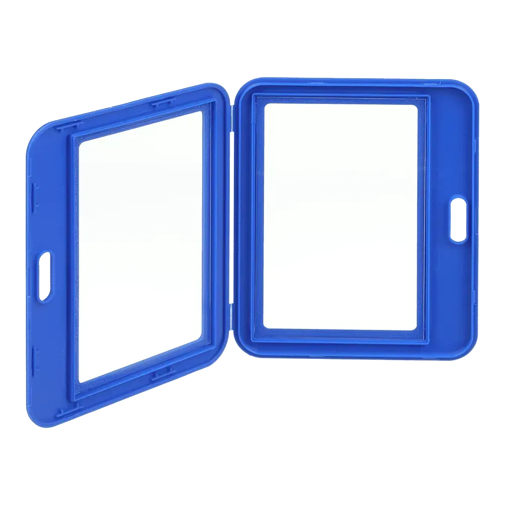 Бейдж-ідентифікатор горизонтальний, 101*80 мм, PP+PVC, синій, BM.5415-02 1