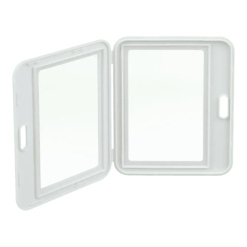 Бейдж-ідентифікатор горизонтальний, 101*80 мм, PP+PVC, білий, BM.5415-12 1