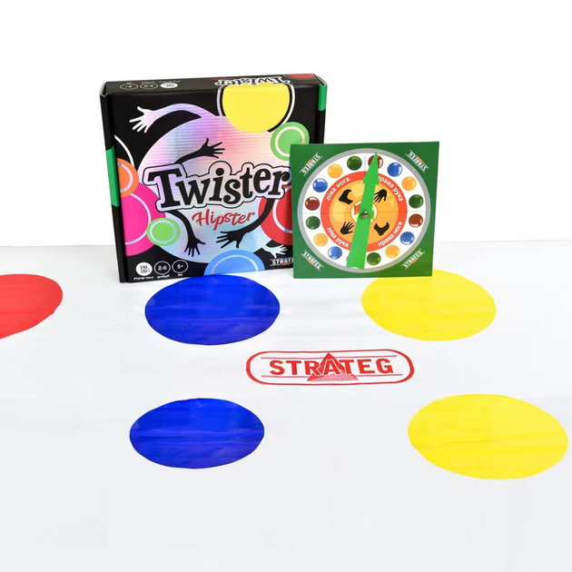 Гра розважальна "Twister-hipster" (укр) 30628, ТМ "Strateg" 1