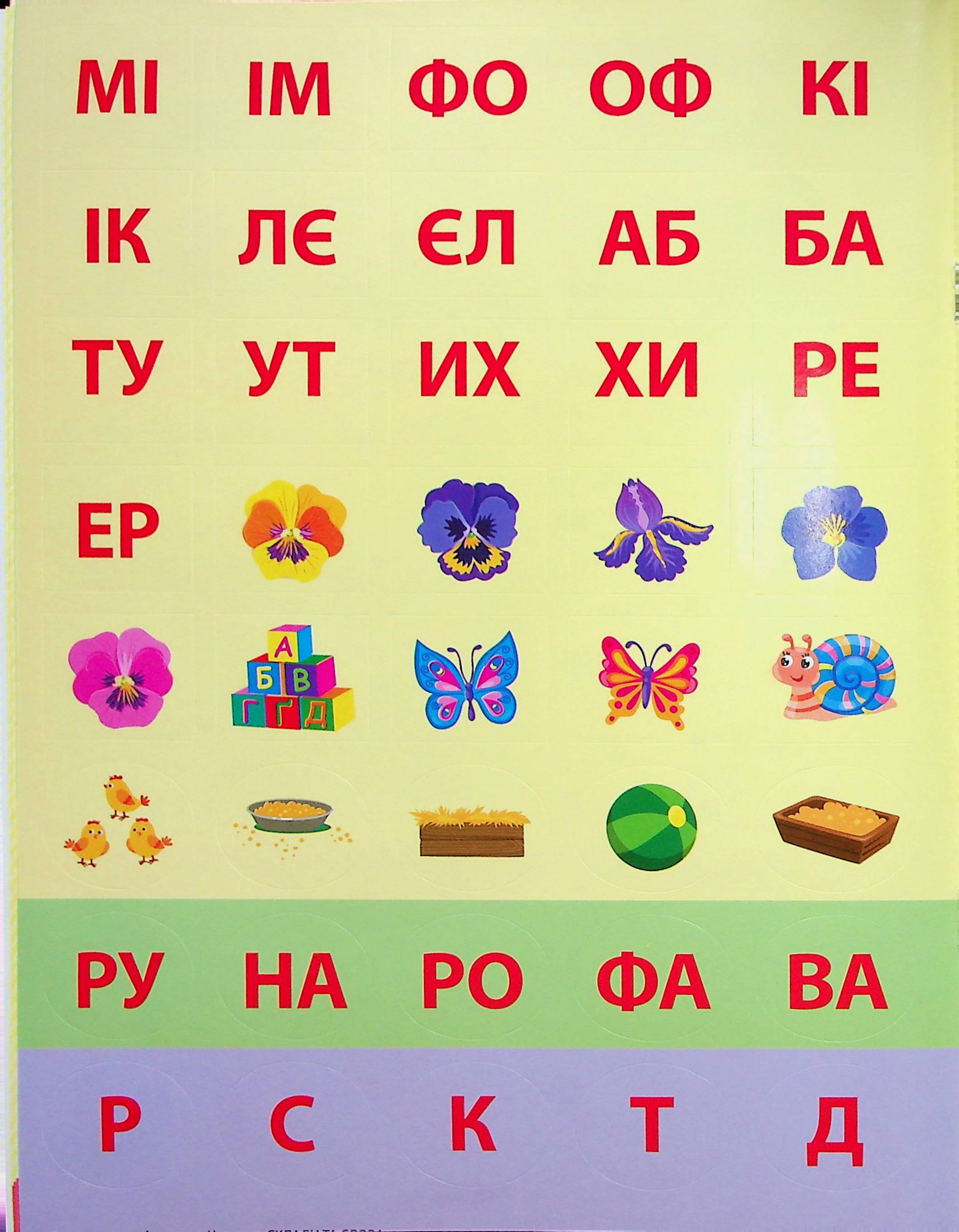 Першокласна підготовка до школи. Читання. Склади та слова (у) (3309) 10