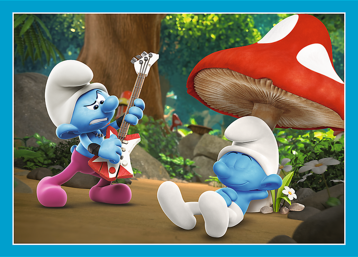 Пазл "4 in 1 (35, 48, 54, 70)" - Село Смурфів, The Smurfs, 34656, Trefl 1