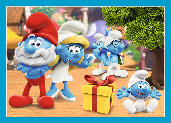 Пазл "4 in 1 (35, 48, 54, 70)" - Село Смурфів, The Smurfs, 34656, Trefl 2