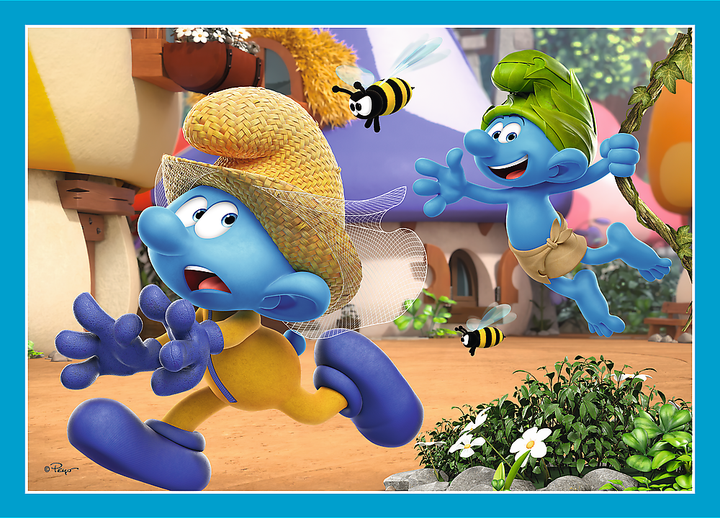Пазл "4 in 1 (35, 48, 54, 70)" - Село Смурфів, The Smurfs, 34656, Trefl 3