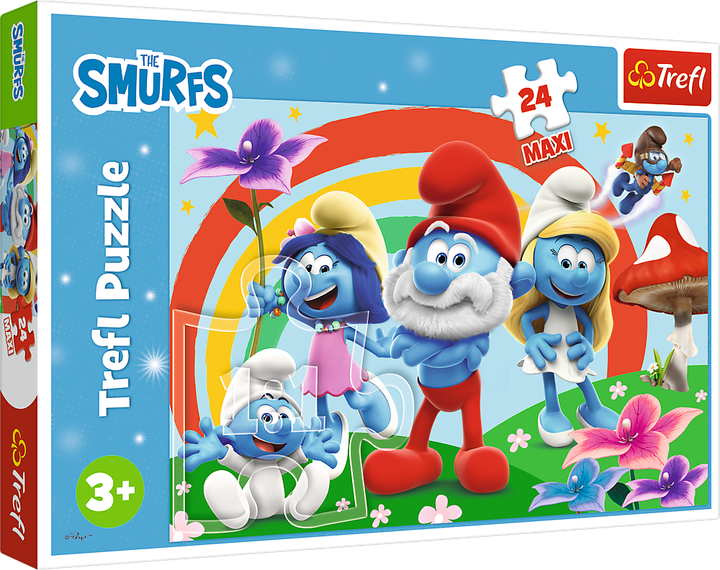 Пазл "24 Maxi" - День смурфа, The Smurfs, 14374, Trefl