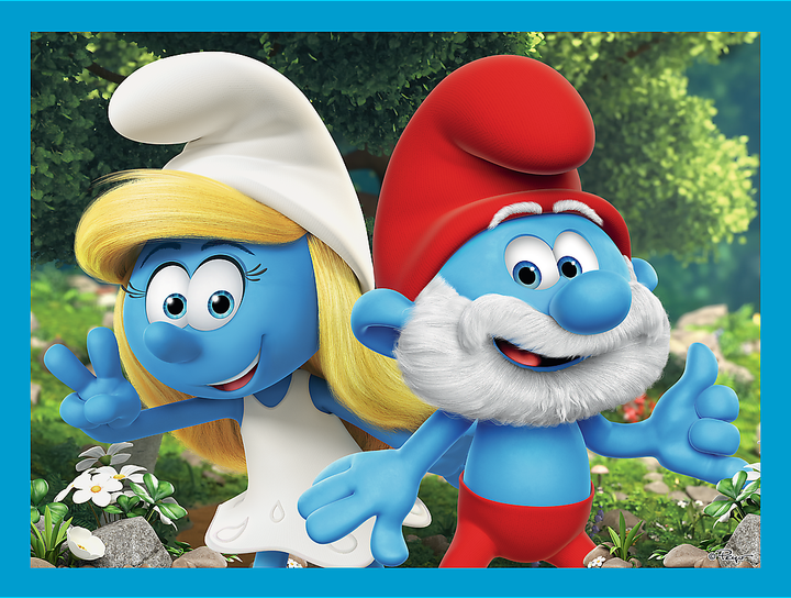 Пазл "2 in 1 + memos" - Смурфикам весело, The Smurfs, 93656, Trefl 2