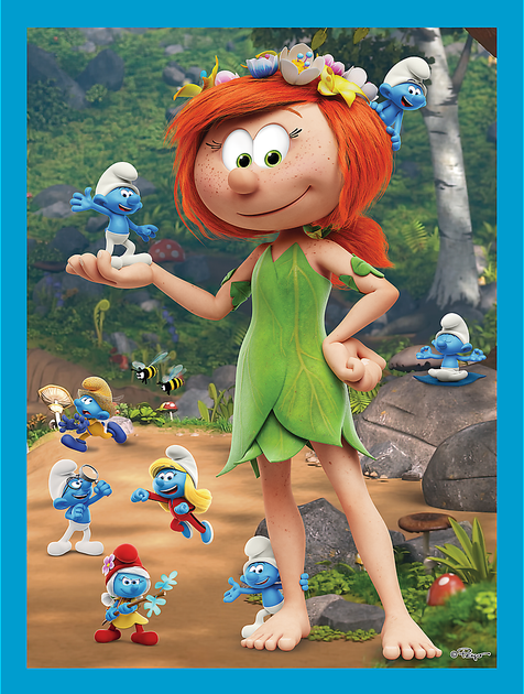 Пазл "2 in 1 + memos" - Смурфикам весело, The Smurfs, 93656, Trefl 3