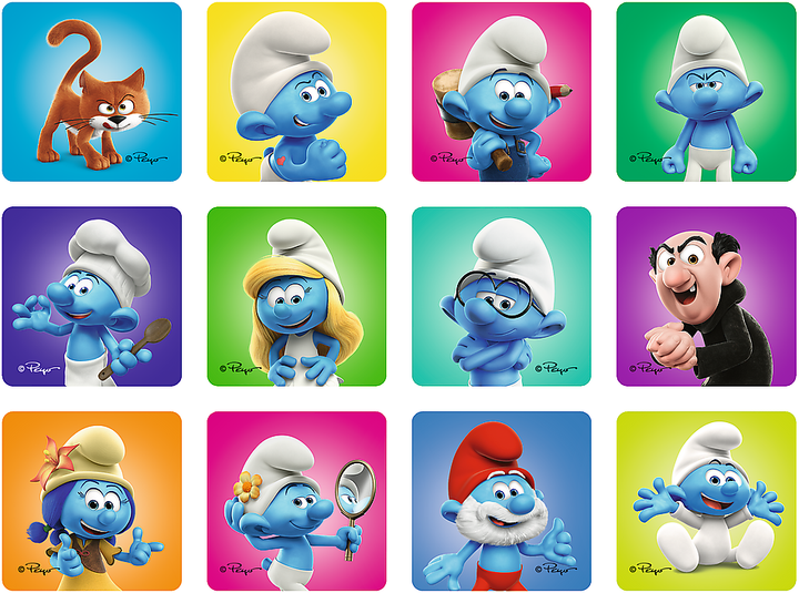 Пазл "2 in 1 + memos" - Смурфикам весело, The Smurfs, 93656, Trefl 4