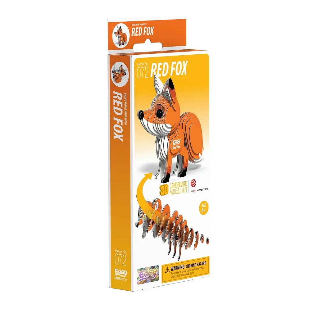 Сборная 3Д модель Eugy "Зоопарк: Красная лиса", XEG-072 3