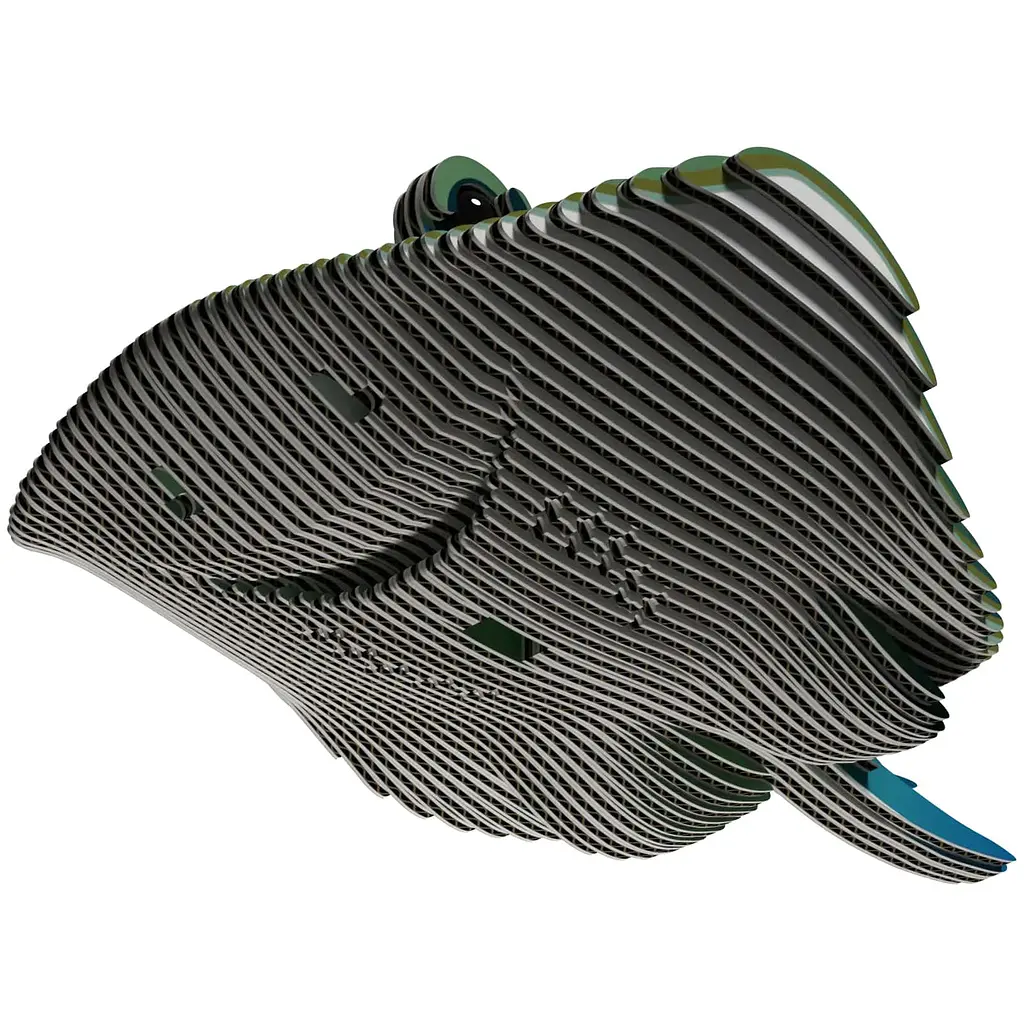 Сборная 3Д модель Eugy "Зоопарк: Скат", XEG-102 7
