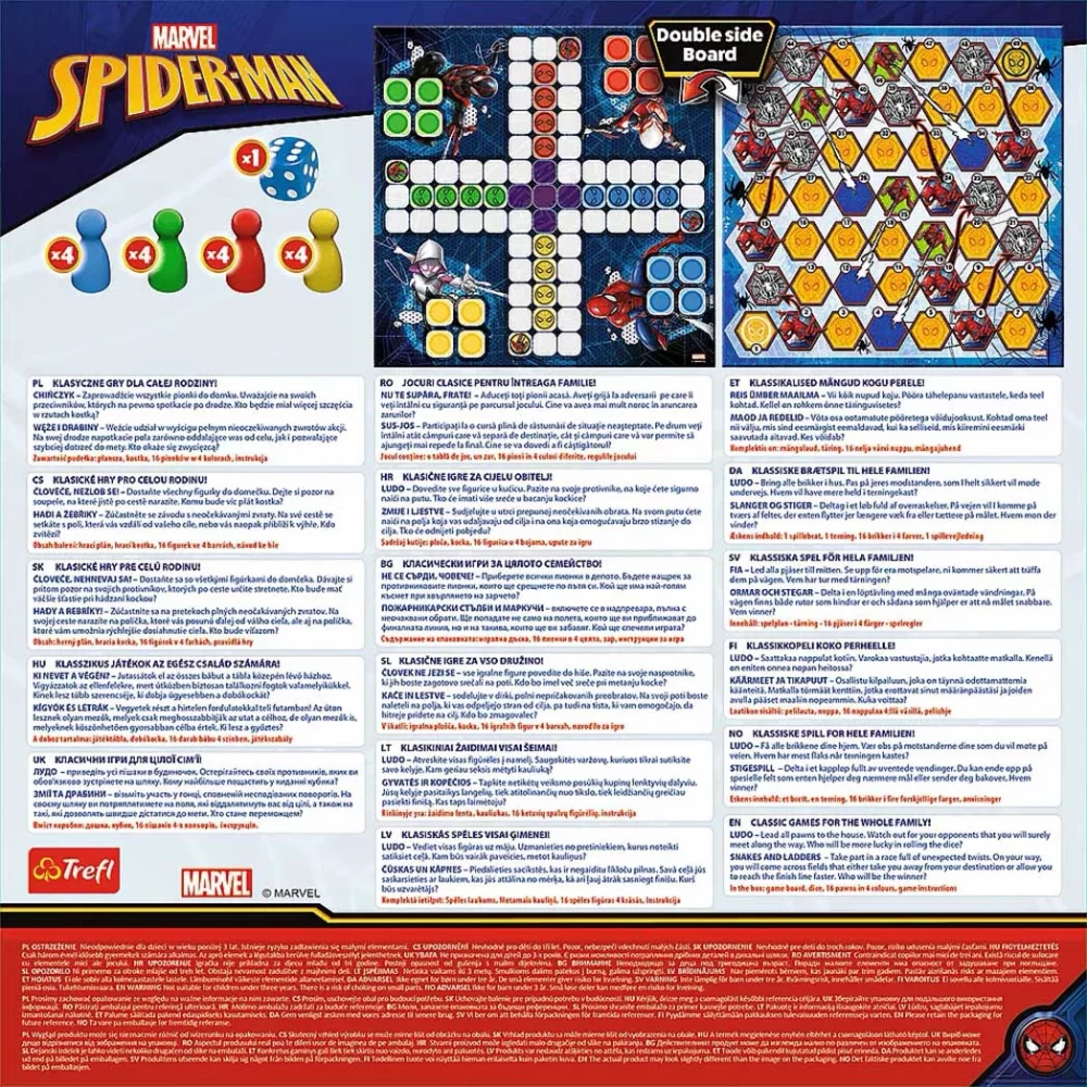 Настольная игра 2в1 "Человек-паук", Trefl, 24197 2