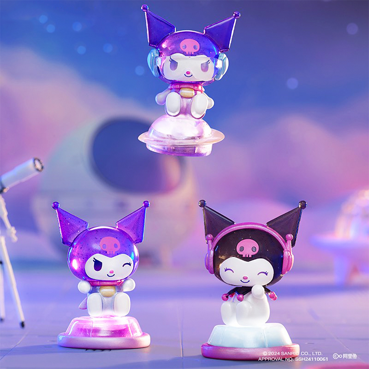 Фигурка-сюрприз Pop Top Kuromi – Галактические Приключения (свет, в асс.), 23MQD-033 4