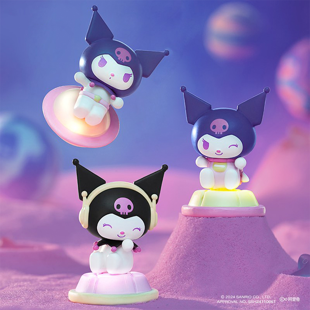 Фигурка-сюрприз Pop Top Kuromi – Галактические Приключения (свет, в асс.), 23MQD-033 6