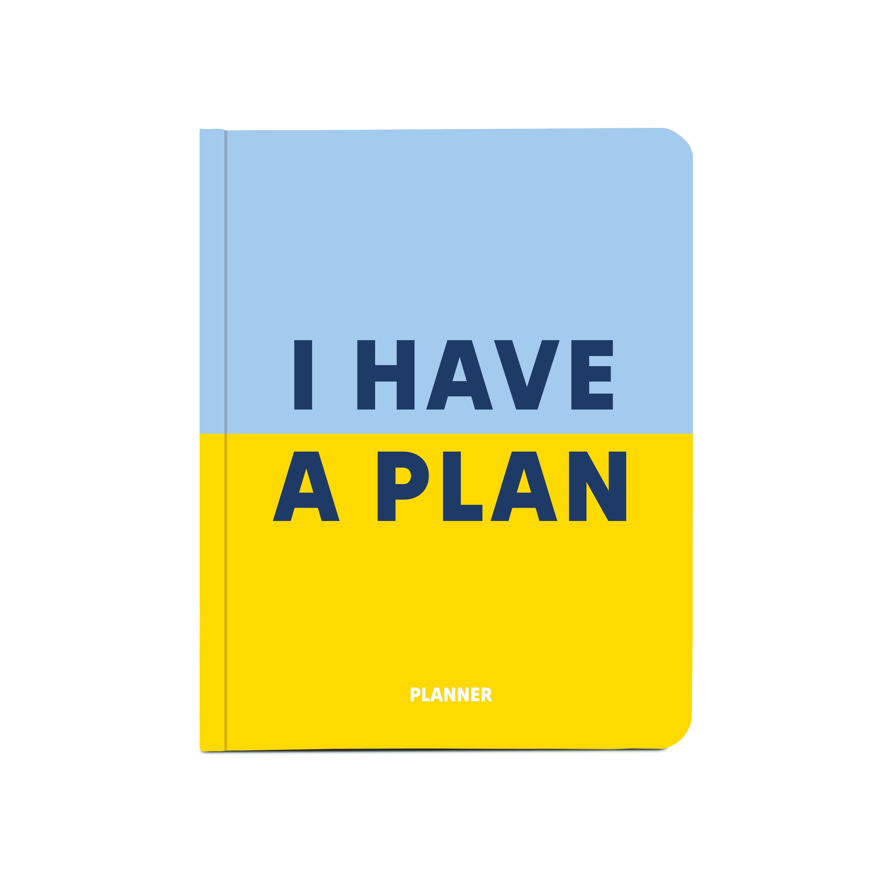 Блокнот для планирования "I HAVE A PLAN" голубовато-желтый, orner-2051