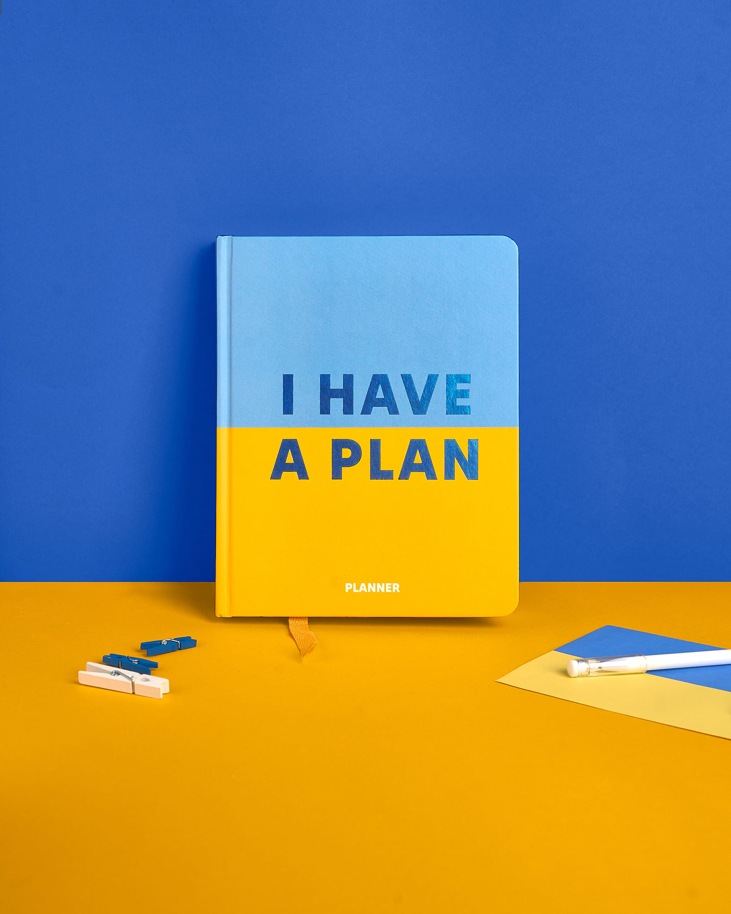 Блокнот для планирования "I HAVE A PLAN" голубовато-желтый, orner-2051 4