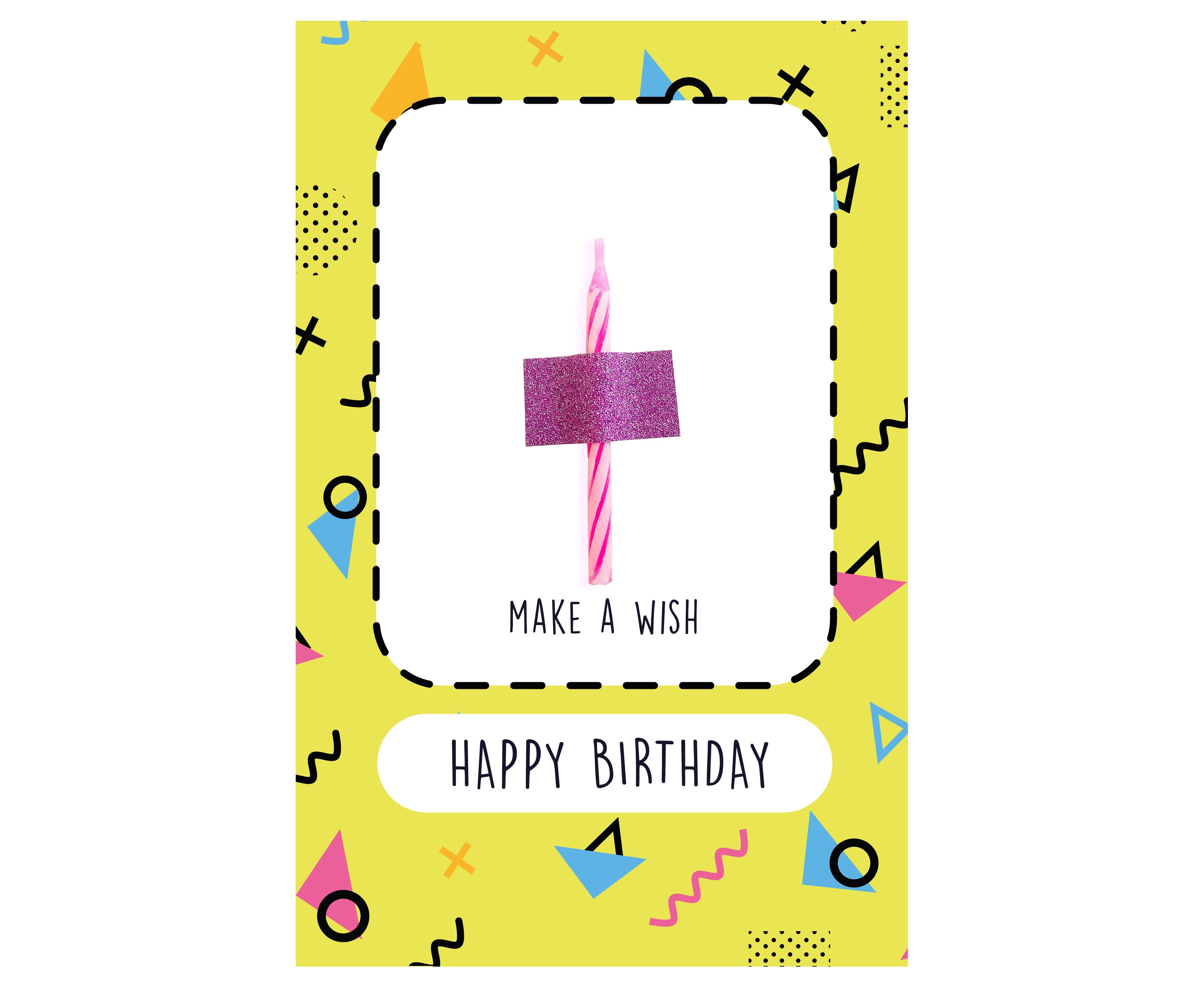 Листівка "Make a wish Happy Birthday", PDK2244