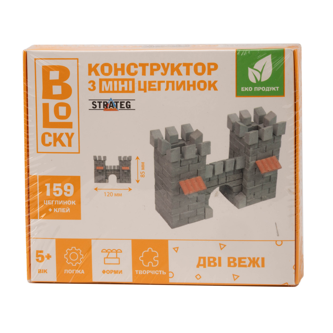 Строительный набор для творчества из мини-кирпичиков BLOCKY "Две башни" Strateg, 31021 2
