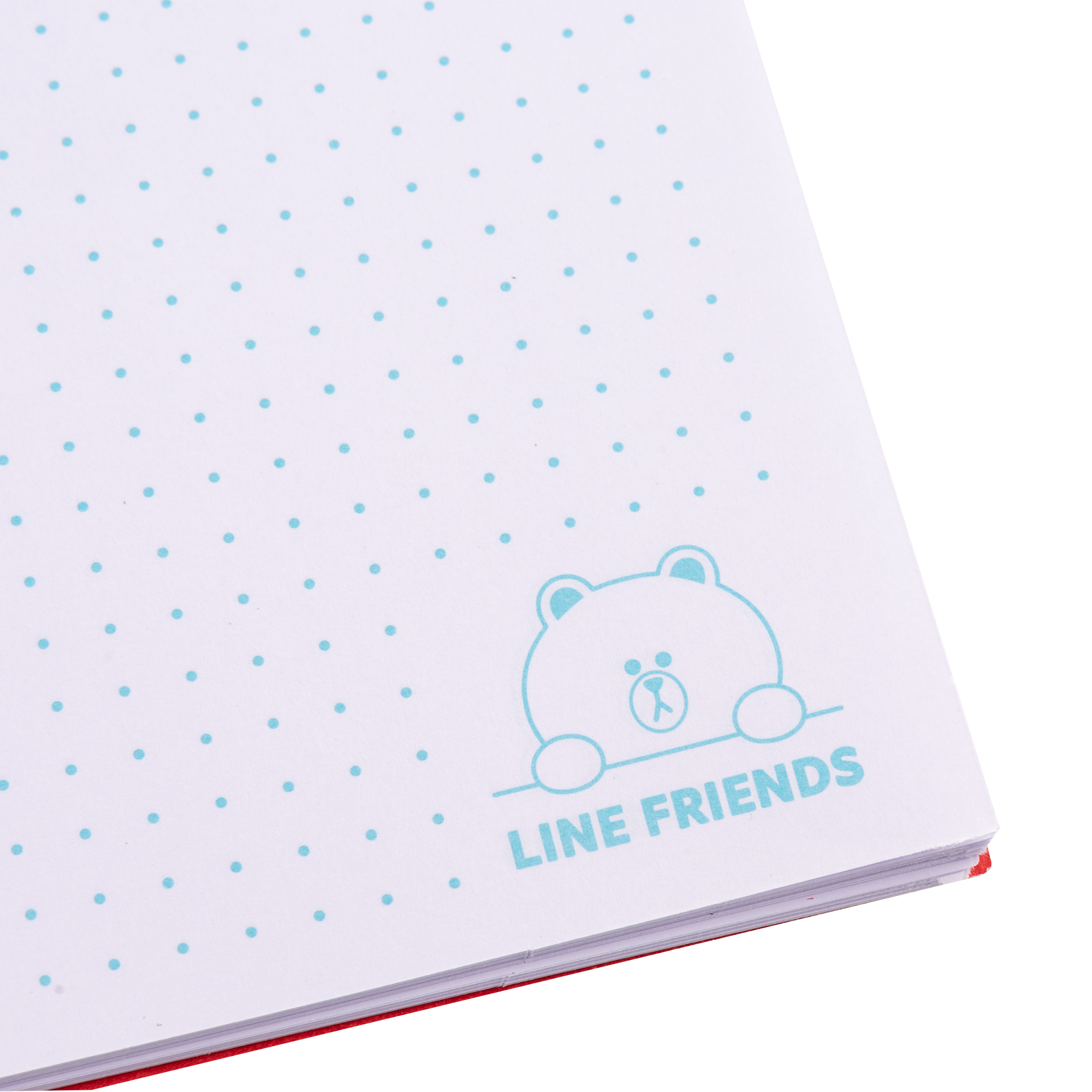 Блокнот "Line Friends" В6+, 100 л., двойной, спираль из пласт. карманом, точка, 151791 YES 3
