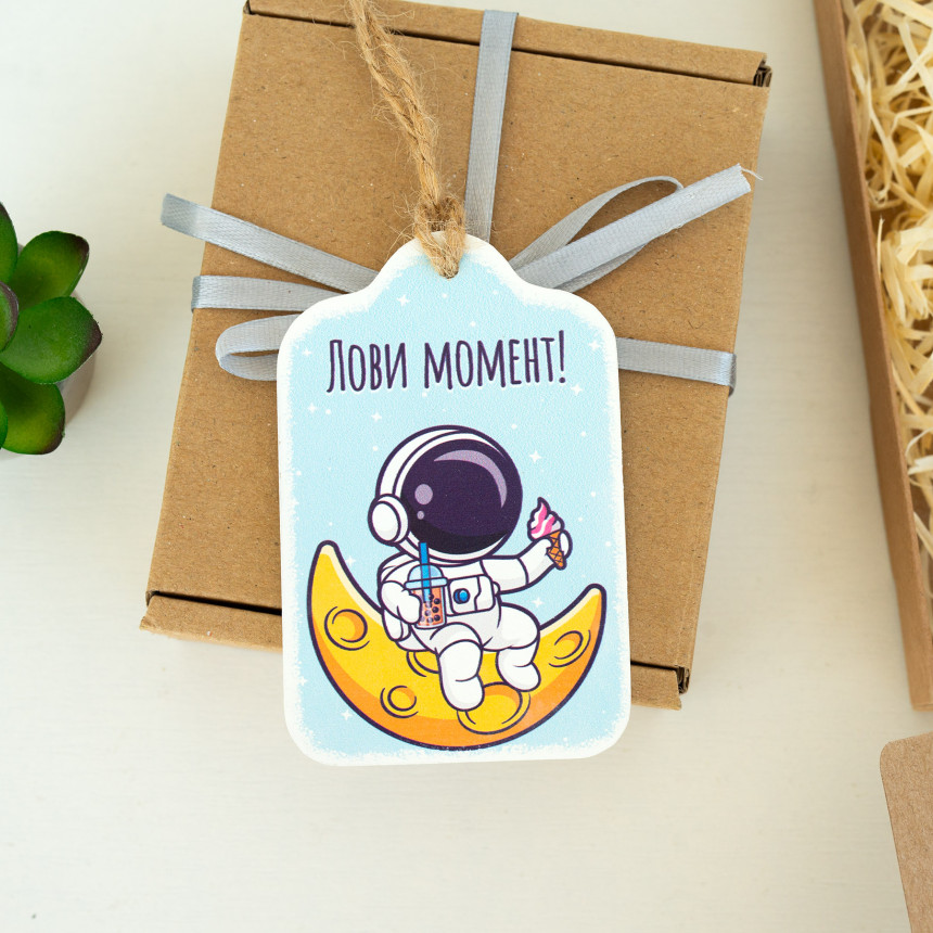 Листівка "Лови момент!" (Космонавт), lfd0176