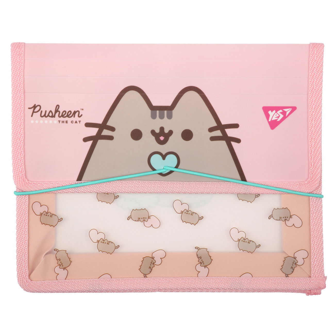 Папка для зошитів YES пласт. на резинці В5 "Pusheen", 492306