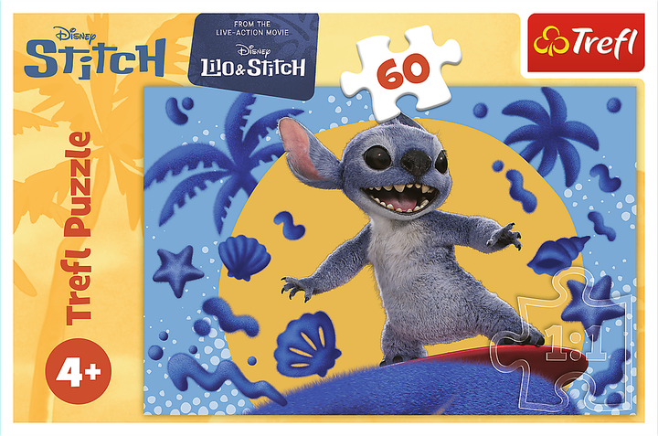 Пазл "60" - Disney Stitch The Movie День зі Стічем, 74076, Trefl 2