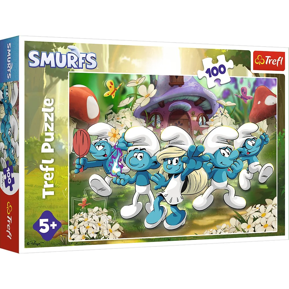 Пазл "100" - The Smurfs Зустріч зі смурфами, 22575, Trefl