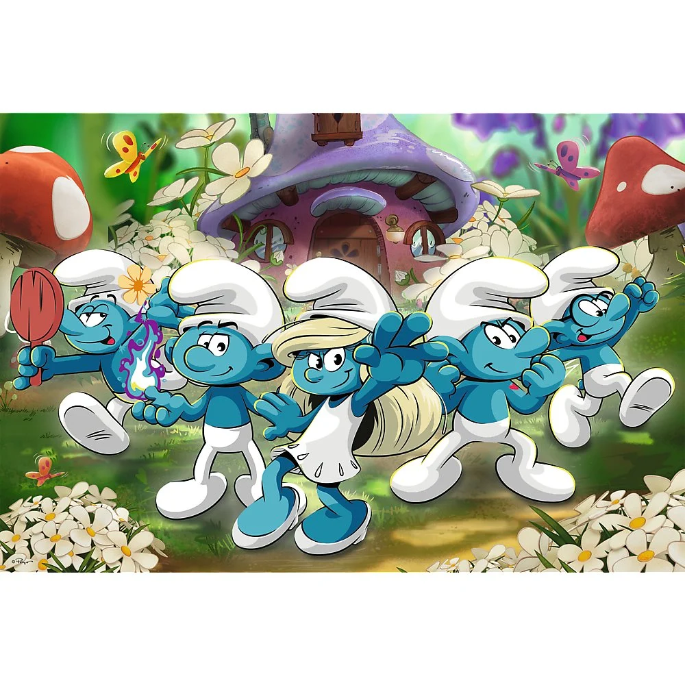 Пазл "100" - The Smurfs Зустріч зі смурфами, 22575, Trefl 2