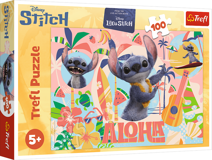Пазл "100" - Disney Stitch The Movie Стіч та друзі, 64954, Trefl