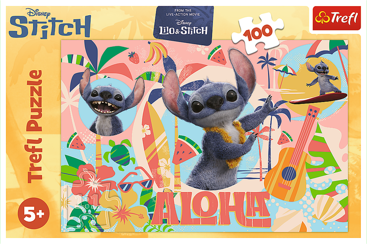 Пазл "100" - Disney Stitch The Movie Стіч та друзі, 64954, Trefl 2