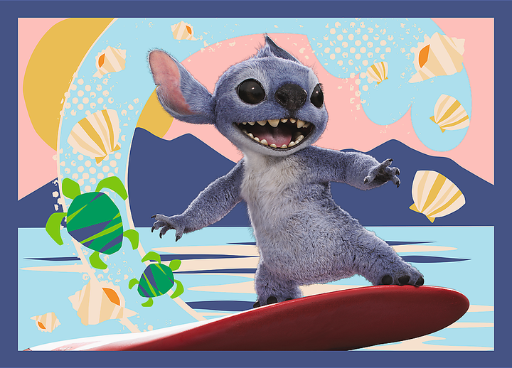 Пазл "4 in 1 (35, 48, 54, 70)" - Disney Stitch The Movie Відпустка на Гаваях, 46664, Trefl 3