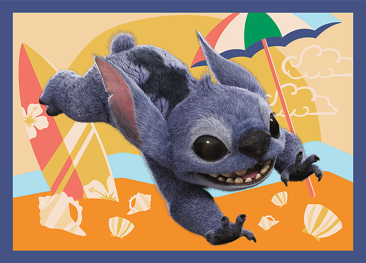 Пазл "4 in 1 (35, 48, 54, 70)" - Disney Stitch The Movie Відпустка на Гаваях, 46664, Trefl 4