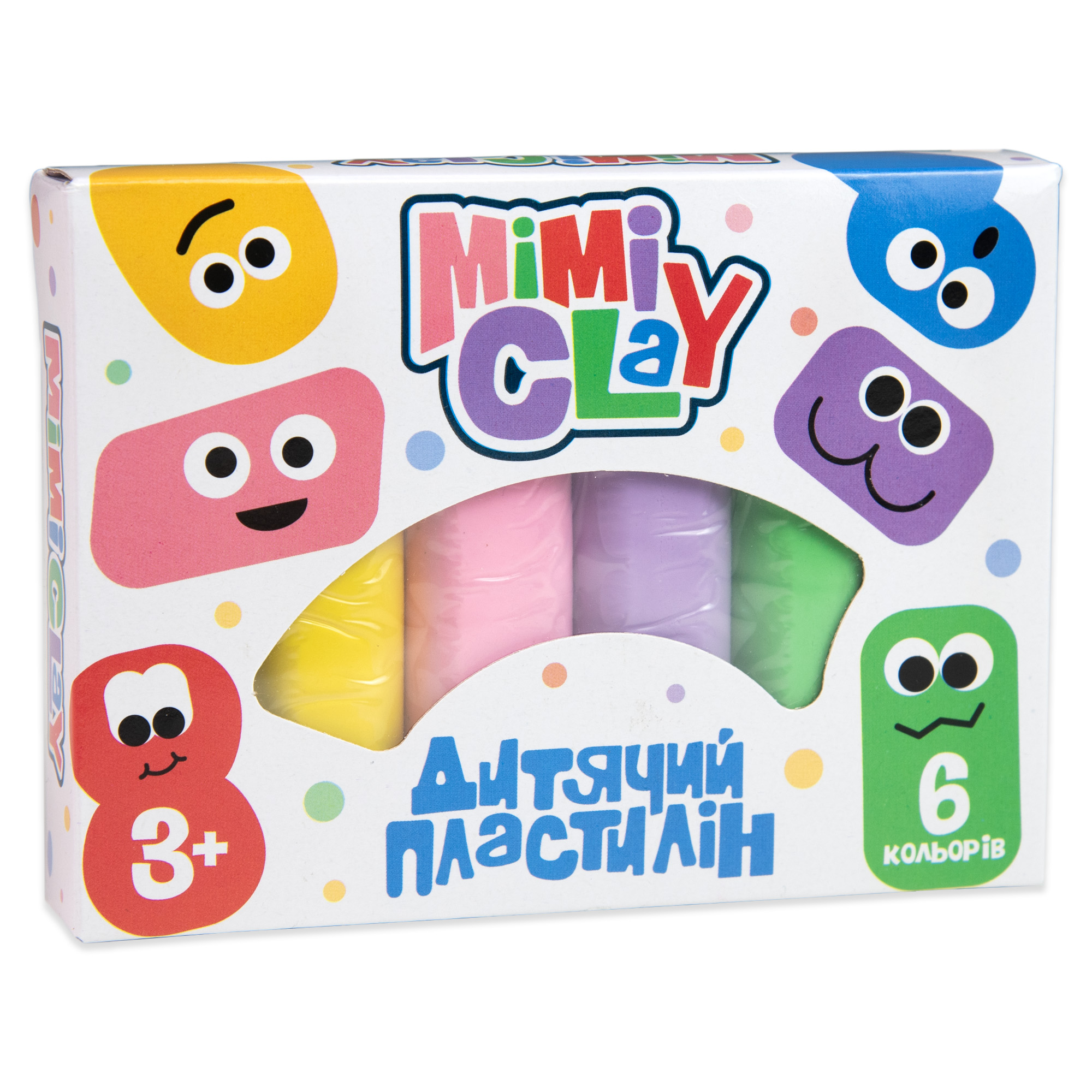 Набір для творчості Mimi clay Strateg 6 кольорів, 30423