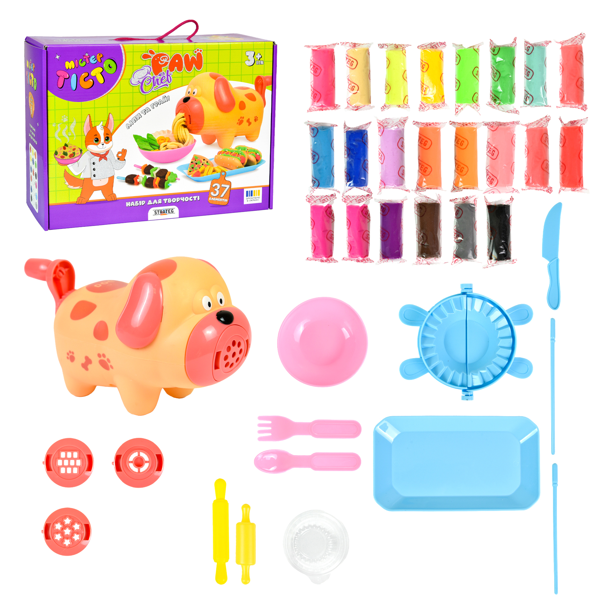 Набір для творчості Містер тісто Paw Chef, 41036, ТМ "Strateg" 1