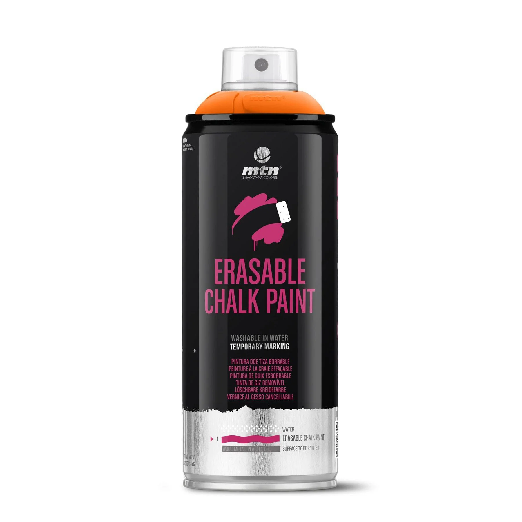 Аэрозольная краска MTN PRO Erasable Chalk Paint C-2004 400 мл Orange, EX014PC2004