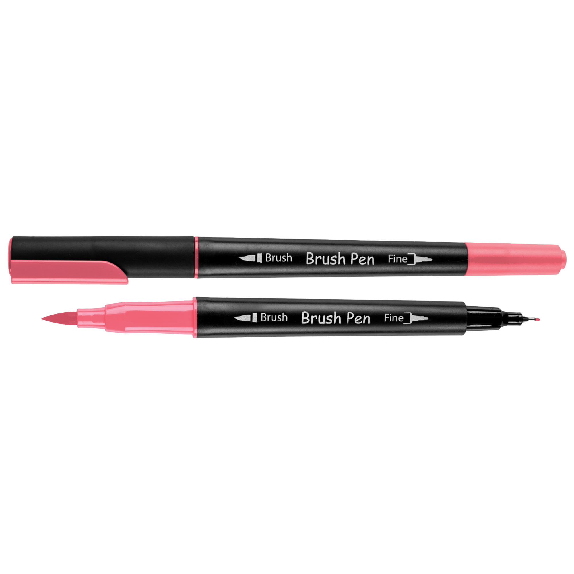 Маркер акварельный SANTI "Brush Pen" SW-10, вишнево-розовый, двусторонний, 391010 1