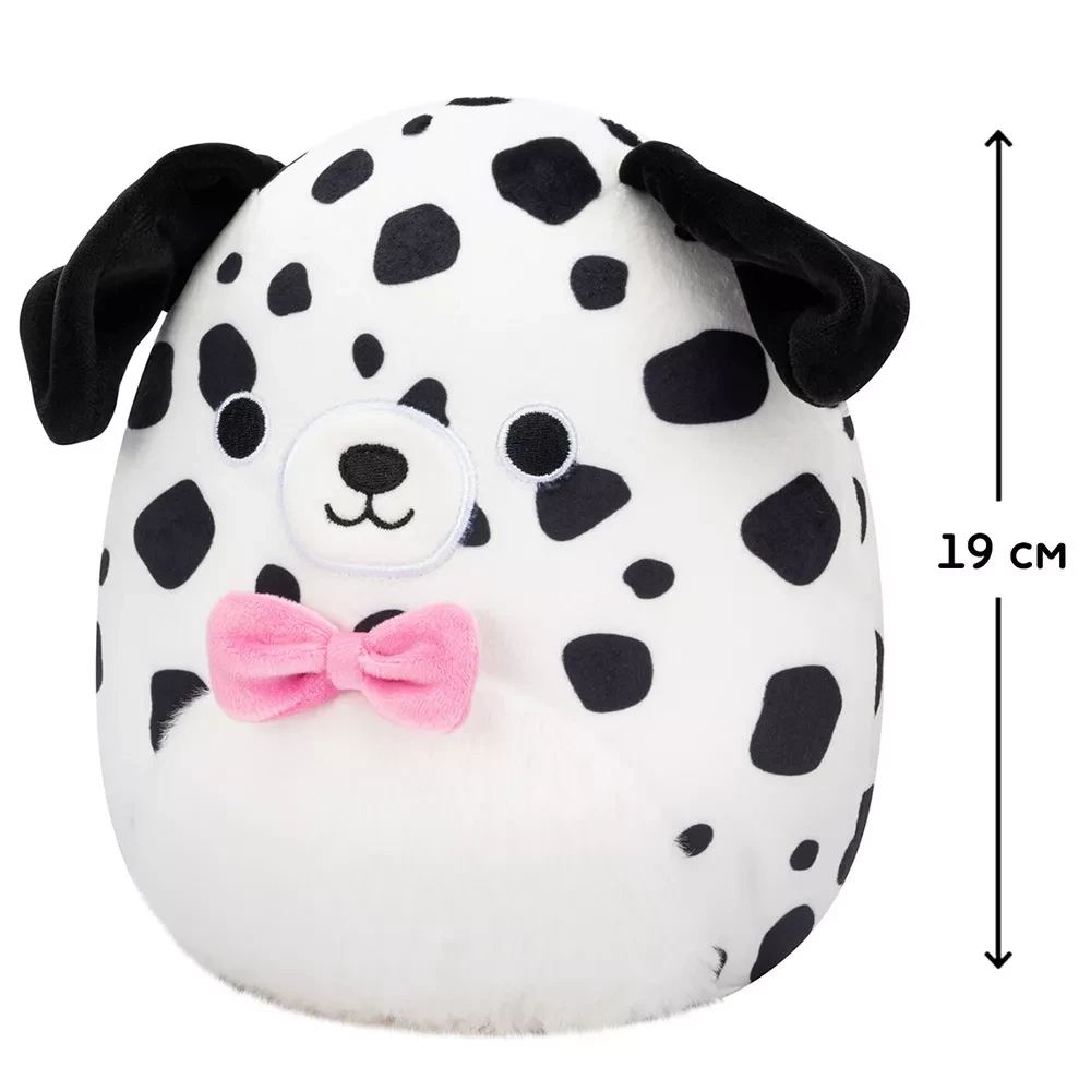 Мягкая игрушка SQUISHMALLOWS - ДАЛМАТИНЕЦ ДАСТИН, 19 см, SQCR07942 1