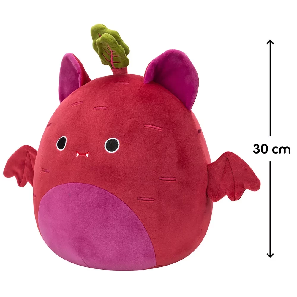 Мягкая игрушка SQUISHMALLOWS - ЛЕТУЧАЯ МЫШЬ-СВЕКЛА РОМУЛУС, 30 см, SQCR07966 1