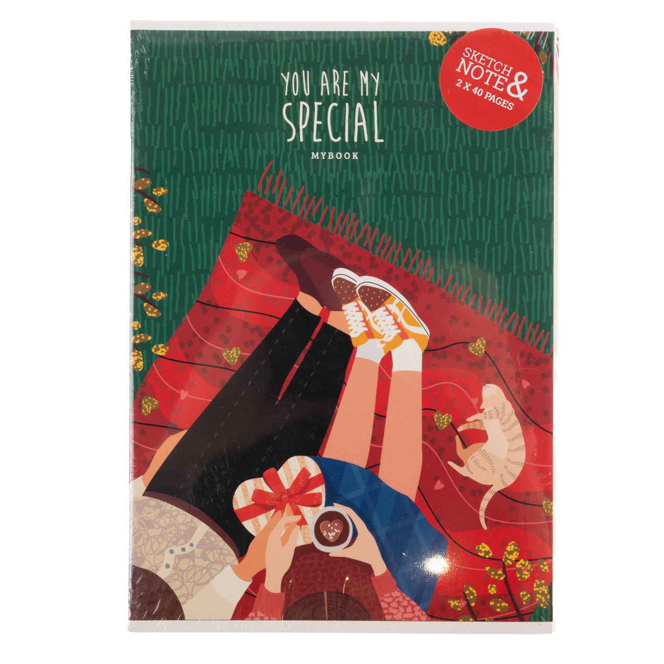 Комплект із 2-х зошитів А5 40 арк. "TwinBook", лін.-нелін. металізація (7759) 2