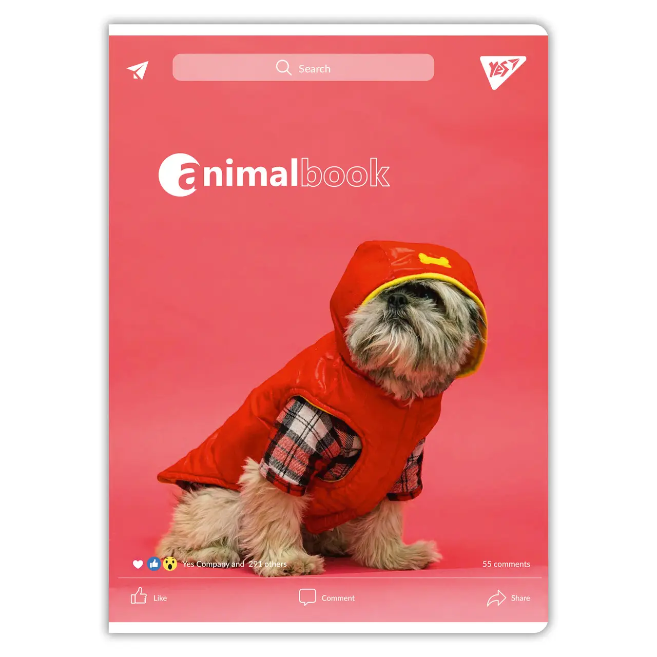 Зошит А4 48 кл. YES "Animalbook" гібрид, 682002 1