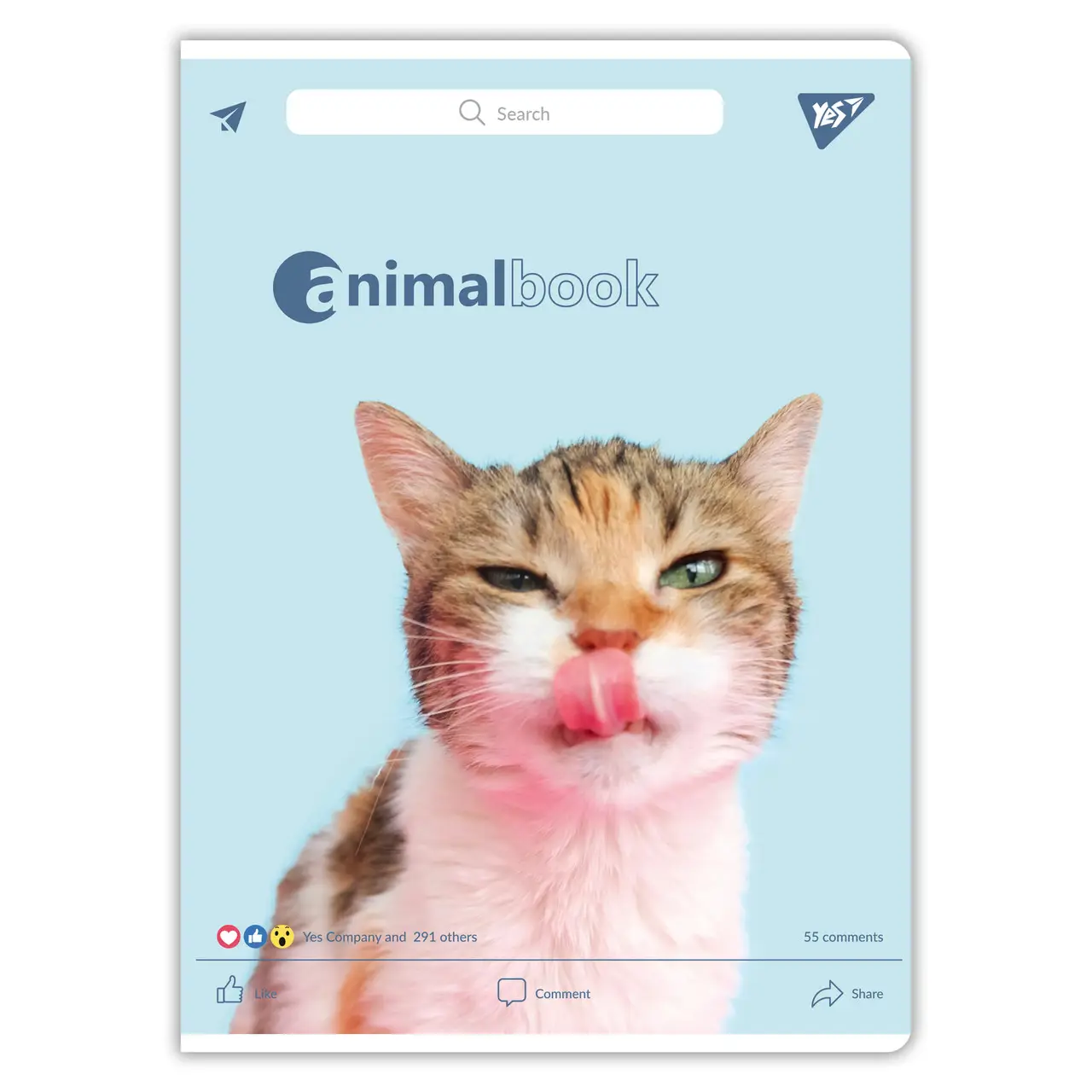 Зошит А4 48 кл. YES "Animalbook" гібрид, 682002 2