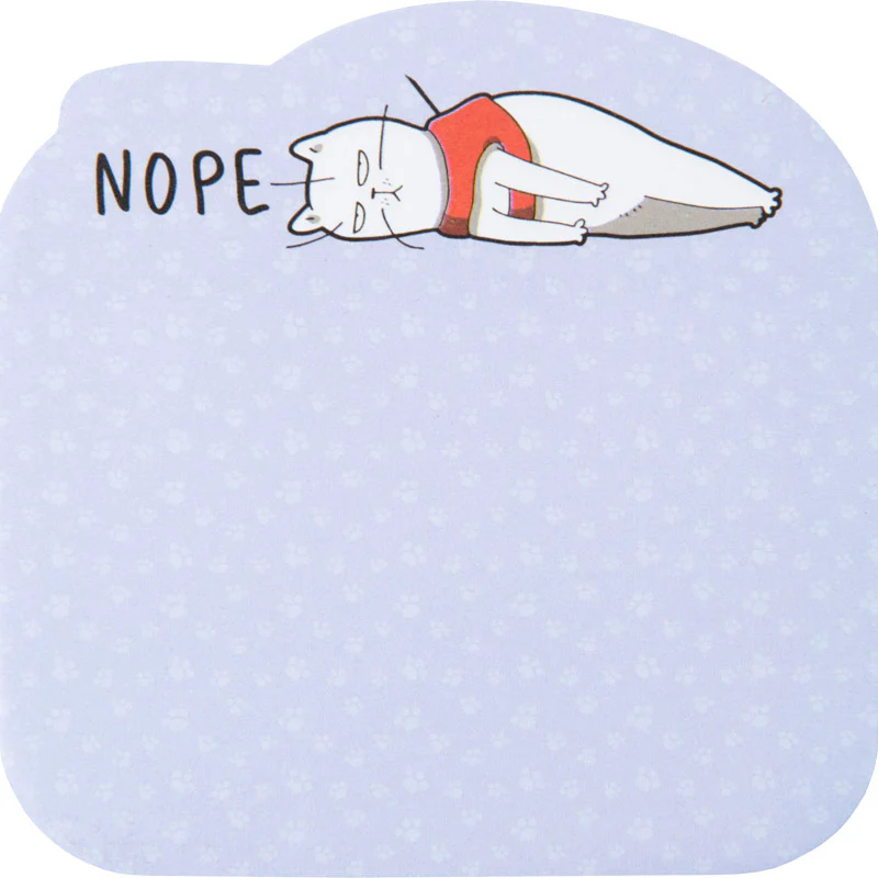 Блок бумаги 70*70 мм, 50 л, клейкий слой, Nope cat, K22-298-1