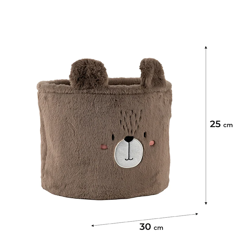 Кошик для зберігання, плюшевий, 3100 Sweet Bear 30*25 см, K24-3100M-3 2