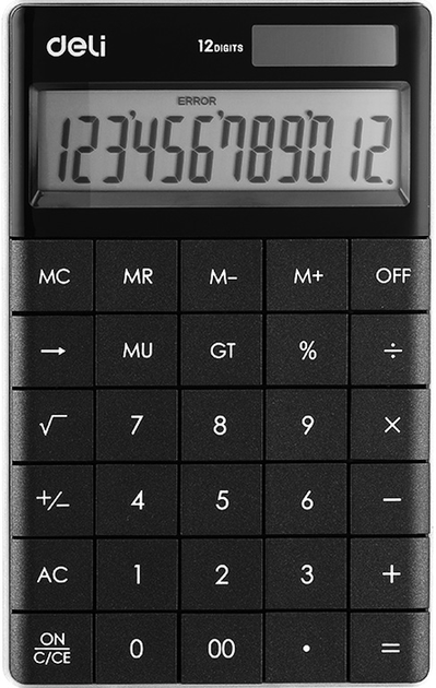 Калькулятор бухг. черный, E1589P, Deli