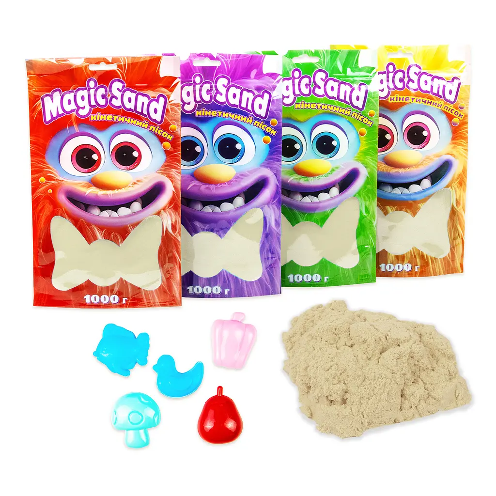 Кинетический песок Magic sand в пакете, классический, 1 кг, 39404-1 2