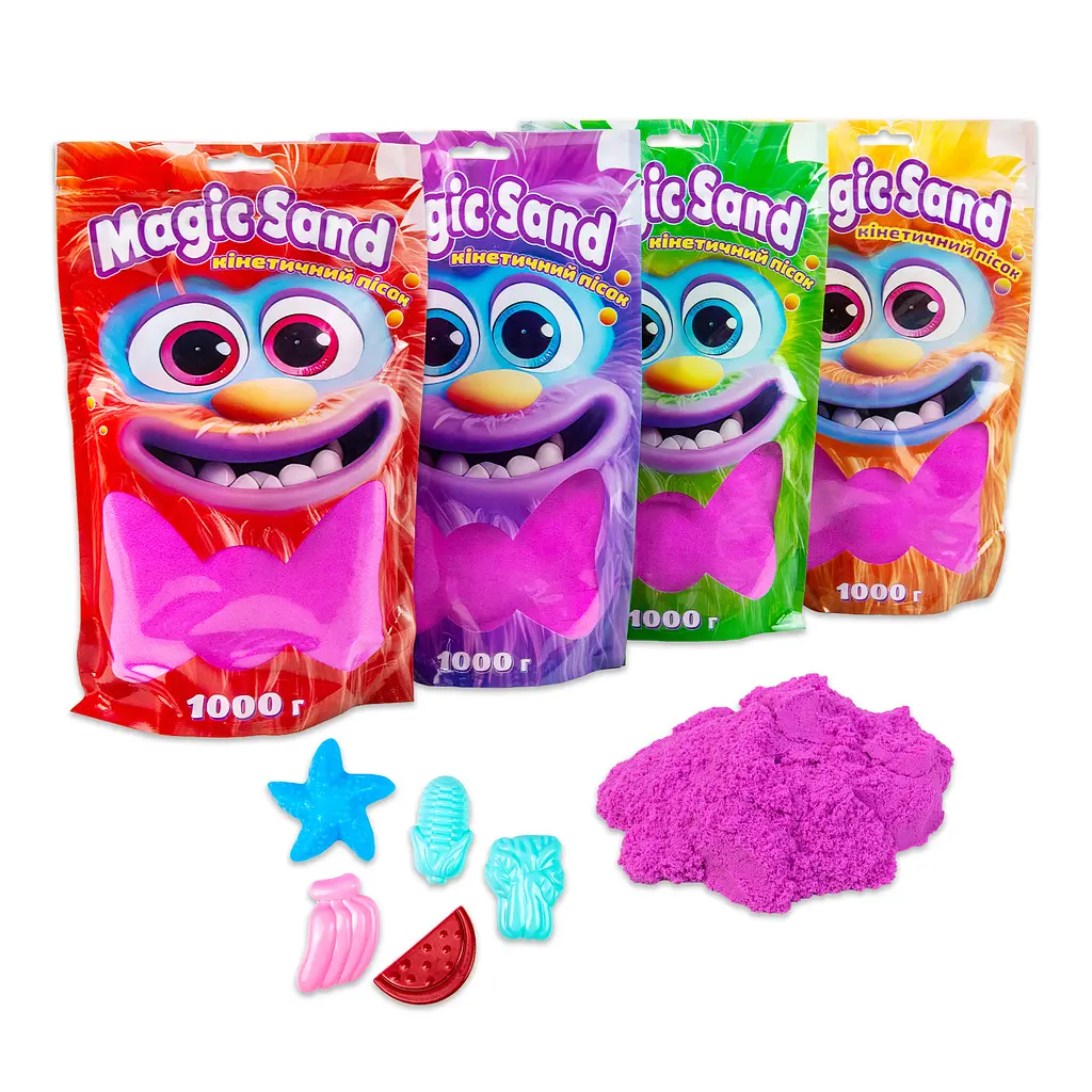 Кинетический песок Magic sand в пакете, фиолетовый, 1 кг, 39404-4 2