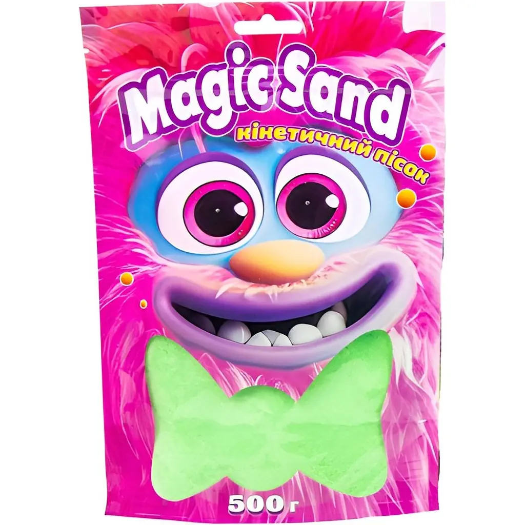 Кинетический песок Magic sand в пакете, зеленый, 0,500 кг, 39403-2