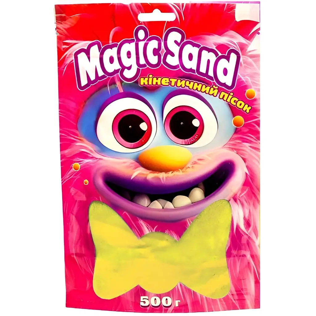Кинетический песок Magic sand в пакете, желтый, 0,500 кг, 39403-5