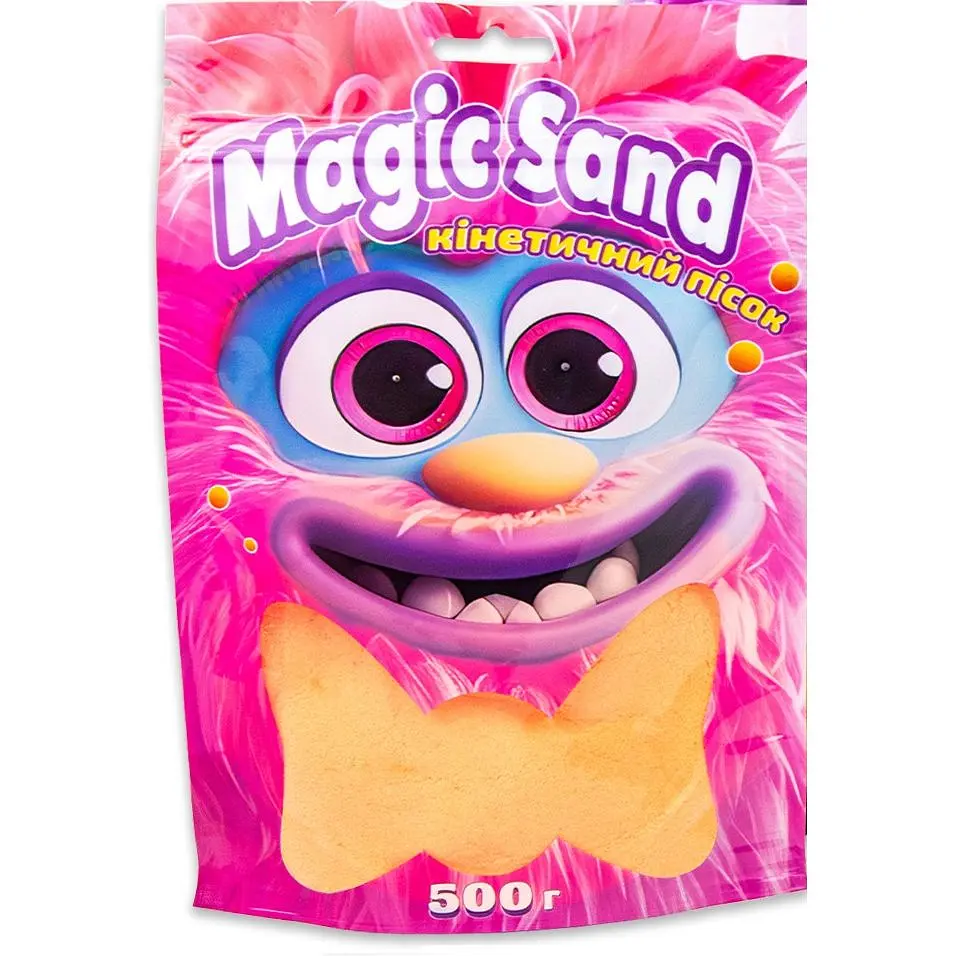 Кинетический песок Magic sand в пакете, оранжевый, 0,500 кг, 39403-7