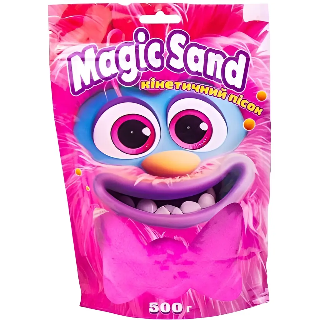 Кинетический песок Magic sand в пакете, розовый, 0,500 кг, 39403-8
