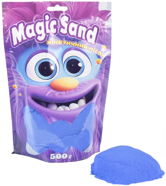 Кинетический песок Magic sand в пакете, синий, 0,500 кг, 39403-9