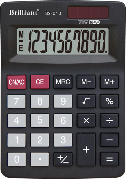 Калькулятор Brilliant BS-010 10 р., 2-пит, BS-010